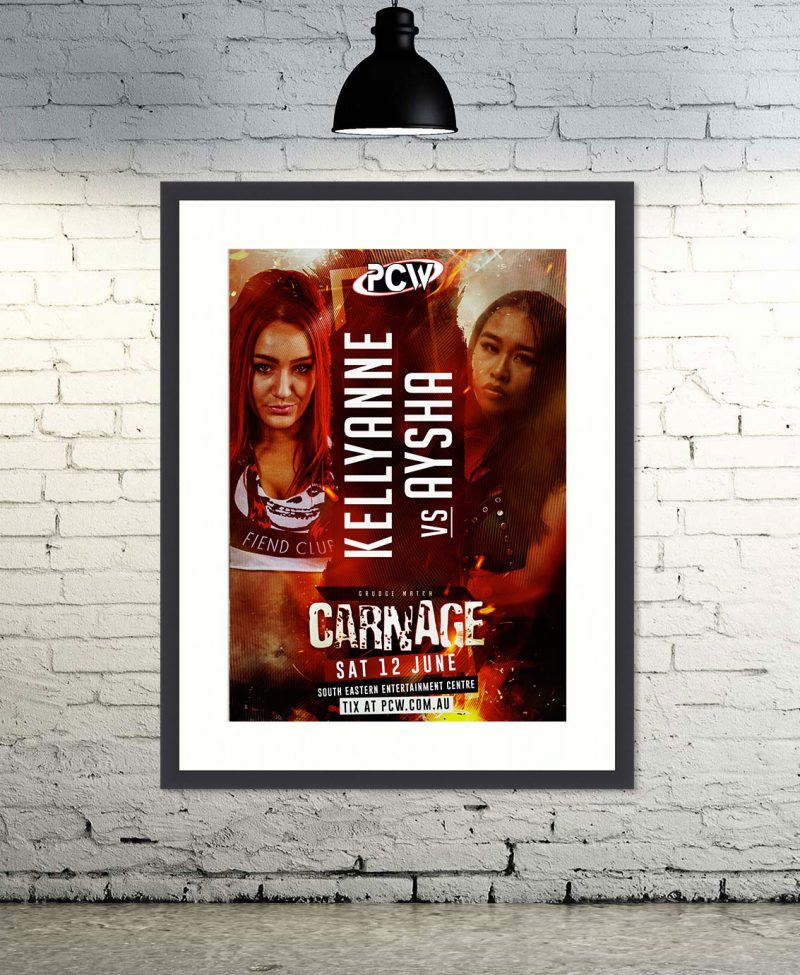 Carnage 2021: Kellyanne vs. Aysha (A1 Poster) - PCW